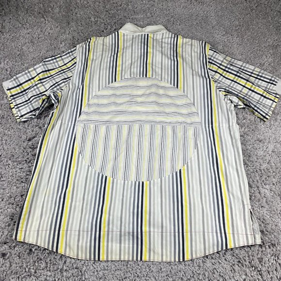 Nike Air Jordan Retro 2005 20th Anniversary 85-05 S/S Shirt XXL Button-Up Stripe - Picture 6 of 16